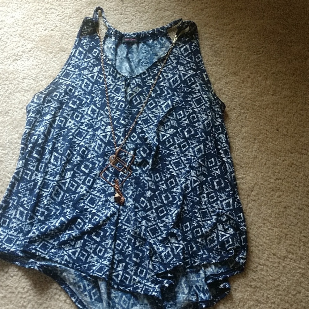 Flowy silk tank top